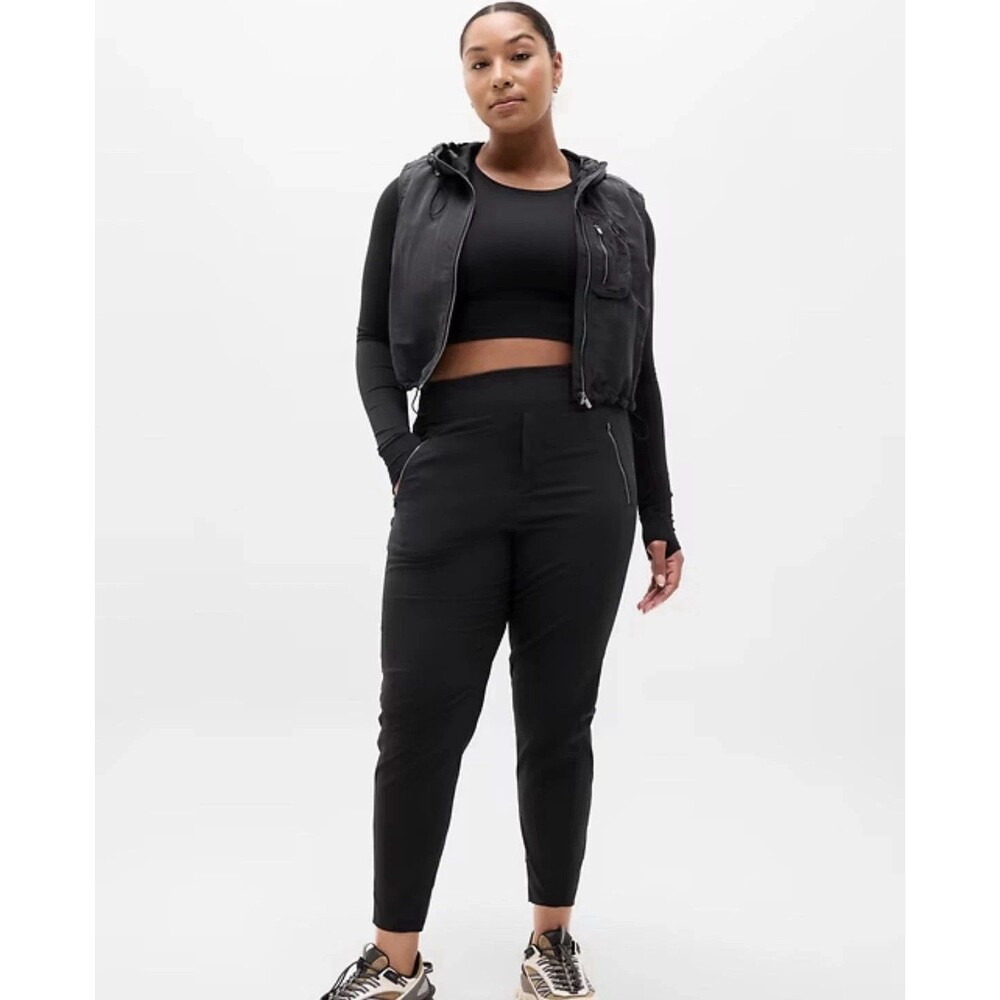 Athleta Black Trekkie North High Rise Jogger Ripstop Hiking Pants Plus 18